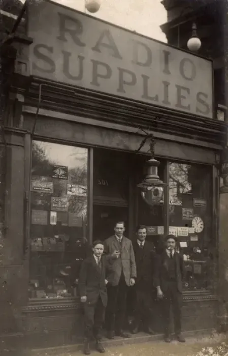 Framed Print : Radio supplies shop Framed Print : Radio supplies shop