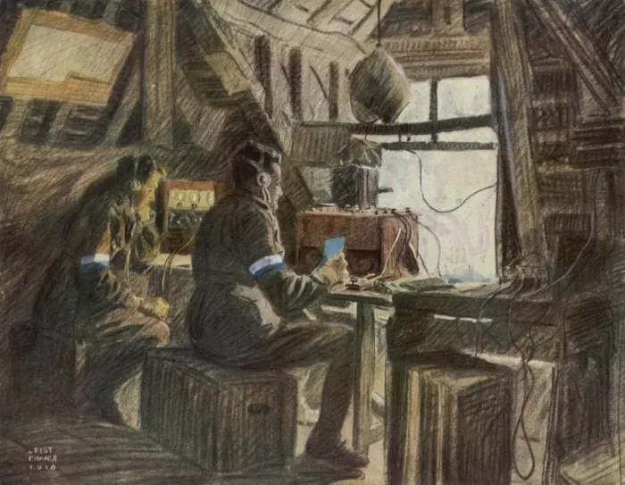 Framed Print : Radio in Ww1 Framed Print : Radio in Ww1