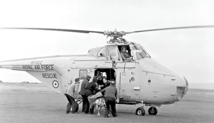 Framed Print : RAF 22 Squadron Search and Rescue helicopter