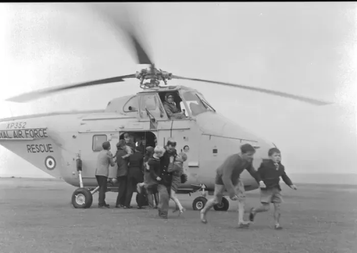 Framed Print : RAF 22 Squadron Search and Rescue helicopter