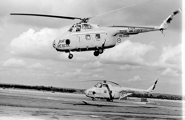RAF 22 Squadron Search and Rescue helicopters