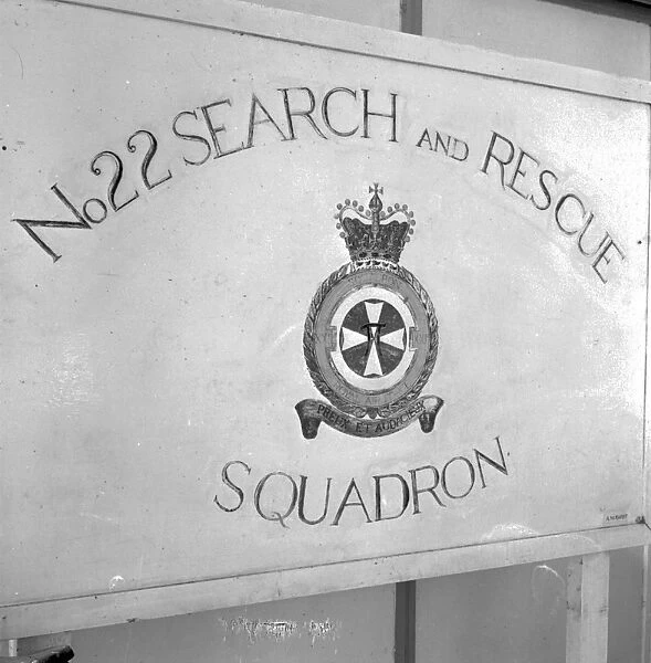 RAF 22 Squadron Search and Rescue sign