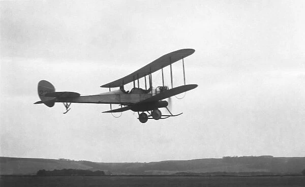 RAF BE-2A. Uk Royal Airforce 2 Squadron Biplane Aircraft Flying This is