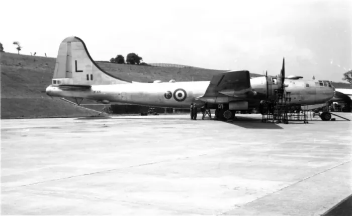 Framed Print : An RAF Boeing Washington I WF435 Framed Print : An RAF Boeing Washington I WF435