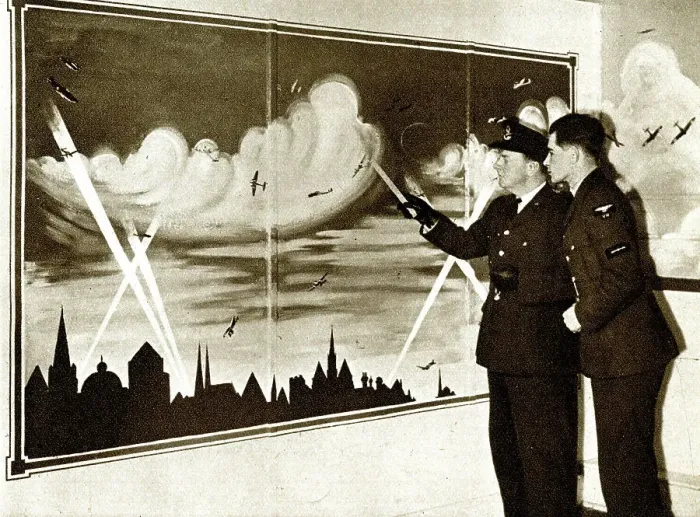 Framed Print : RAF cadet identifying types of flight, WW2 Framed Print : RAF cadet identifying types of flight, WW2