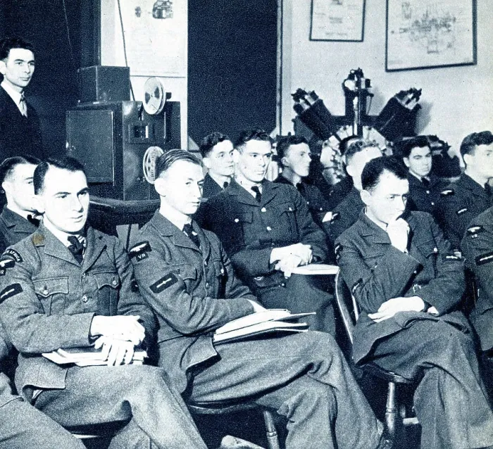Framed Print : RAF cadets watching an instructional film, WW2 Framed Print : RAF cadets watching an instructional film, WW2