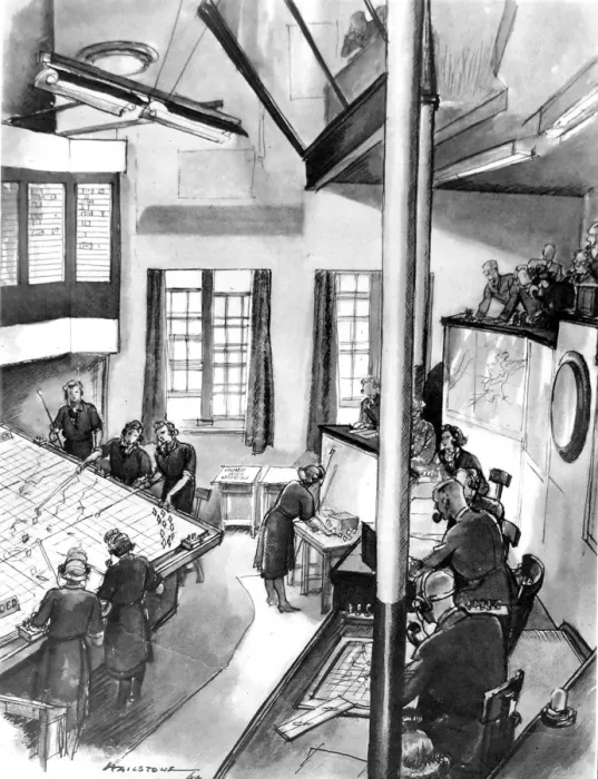 Framed Print : RAF Control Centre; Second World War, 1944 Framed Print : RAF Control Centre; Second World War, 1944