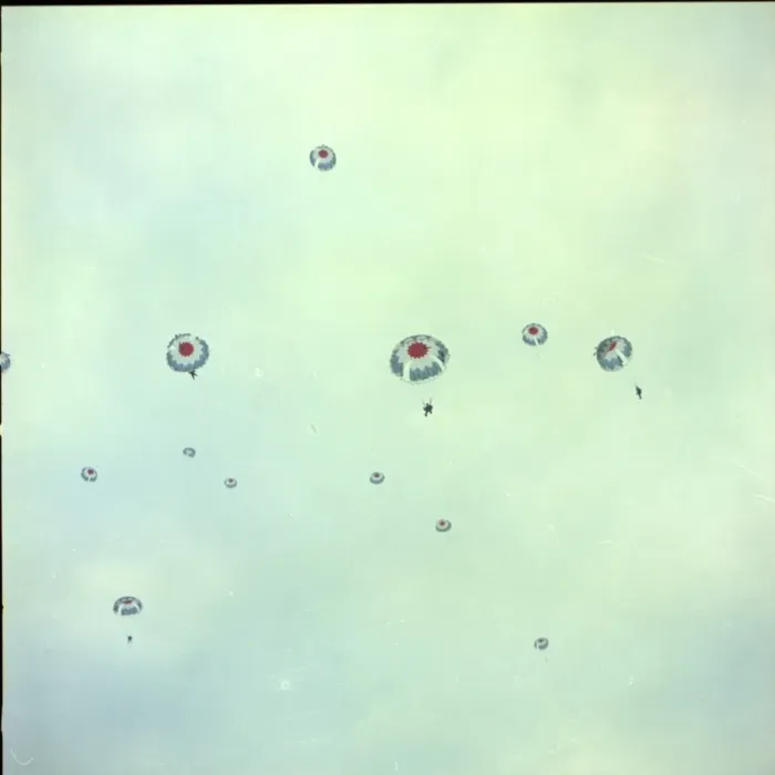 Framed Print : RAF Falcons freefall team, France Framed Print : RAF Falcons freefall team, France