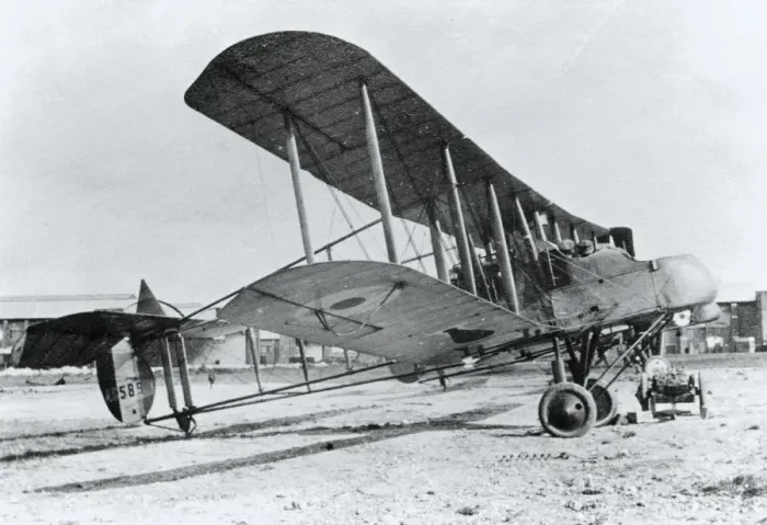 Framed Print : RAF FE-2b. RAF FE-2B Parked Date: 1910s Framed Print : RAF FE-2b. RAF FE-2B Parked Date: 1910s