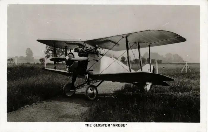 Framed Print : RAF Gloster Grebe Biplane, Made at Cheltenham, England Framed Print : RAF Gloster Grebe Biplane, Made at Cheltenham, England