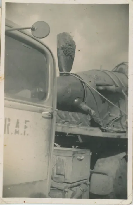 Framed Print : RAF Lorry carrying Spitfire Aeroplane (presumed shot-down) Framed Print : RAF Lorry carrying Spitfire Aeroplane (presumed shot-down)