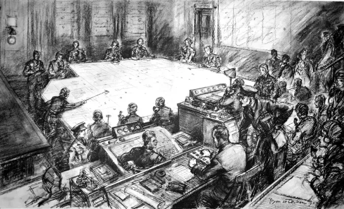 Framed Print : RAF Operations Room; Second World War, 1940 Framed Print : RAF Operations Room; Second World War, 1940