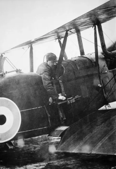 Framed Print : RAF RE-8. Pilot Sargent Frost Demonstrating RAF Re-8 with Vertical Fuselage-Mounted Framed Print : RAF RE-8. Pilot Sargent Frost Demonstrating RAF Re-8 with Vertical Fuselage-Mounted