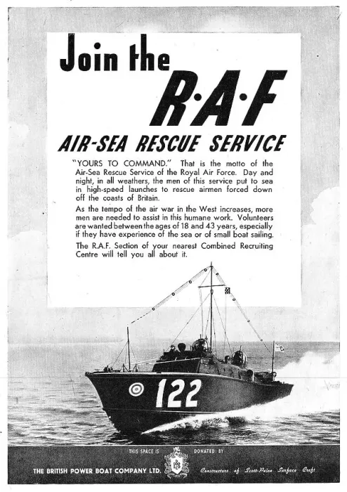 Framed Print : RAF Recruitment - Air Sea Rescue Launche Crew Framed Print : RAF Recruitment - Air Sea Rescue Launche Crew