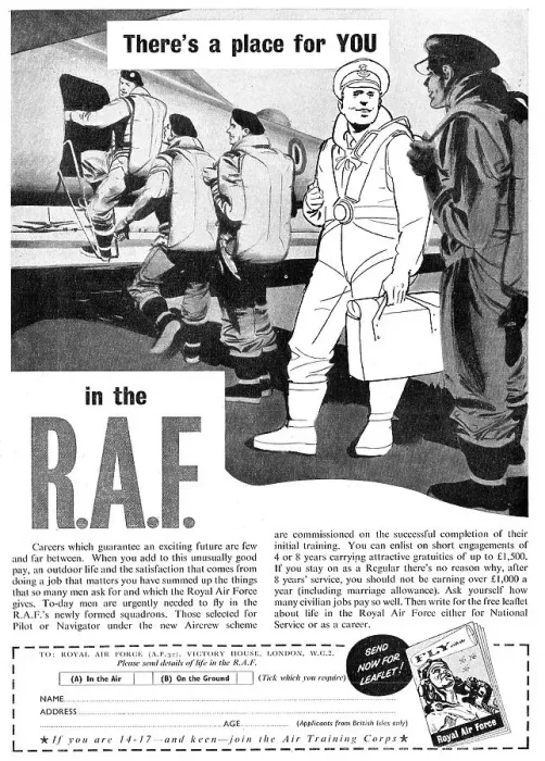 Framed Print : RAF Recruitment : Aircrew Framed Print : RAF Recruitment : Aircrew