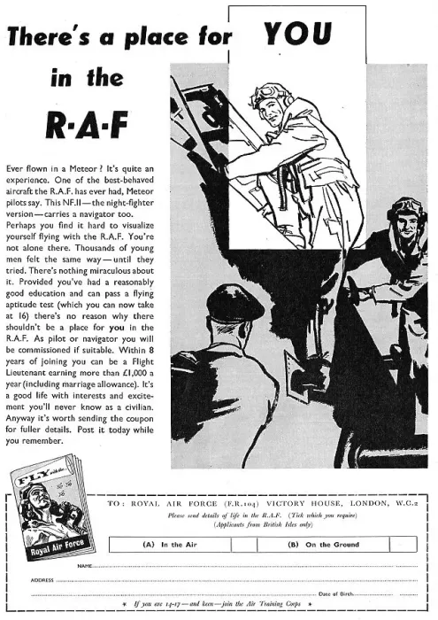 Framed Print : RAF Recruitment : Aircrew Framed Print : RAF Recruitment : Aircrew