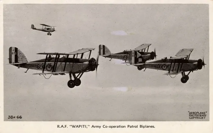 Framed Print : RAF Westland Wapiti Biplanes - Army Co-operation patrol Framed Print : RAF Westland Wapiti Biplanes - Army Co-operation patrol