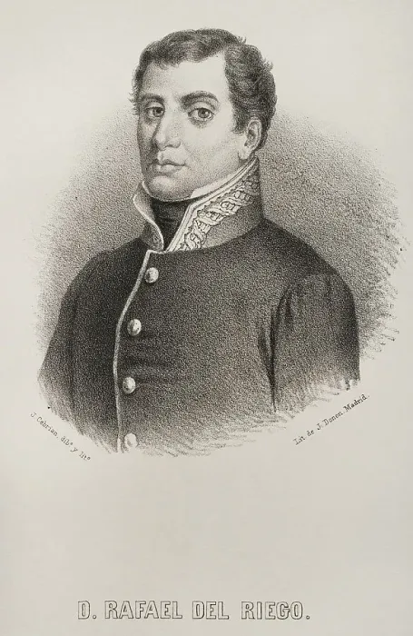 Framed Print : Rafael del Riego (1784-1823). Portrait - J. Cebrian Framed Print : Rafael del Riego (1784-1823). Portrait - J. Cebrian