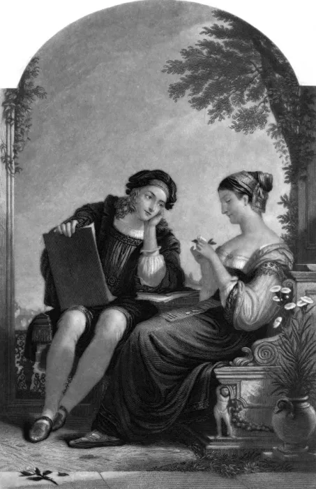 Framed Print : Raffaello and Friend Framed Print : Raffaello and Friend