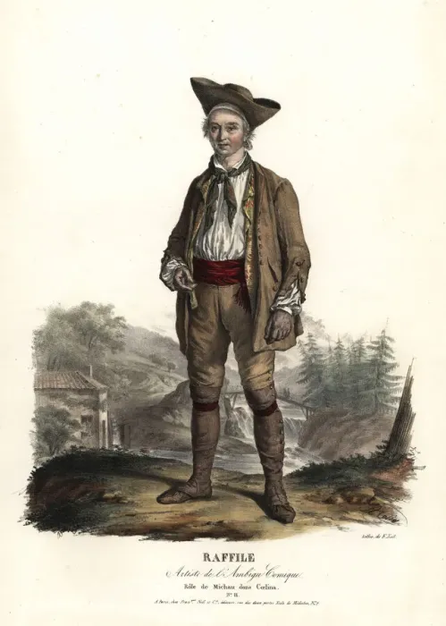 Framed Print : Raffile as Michau in Coelina, 1801 Framed Print : Raffile as Michau in Coelina, 1801