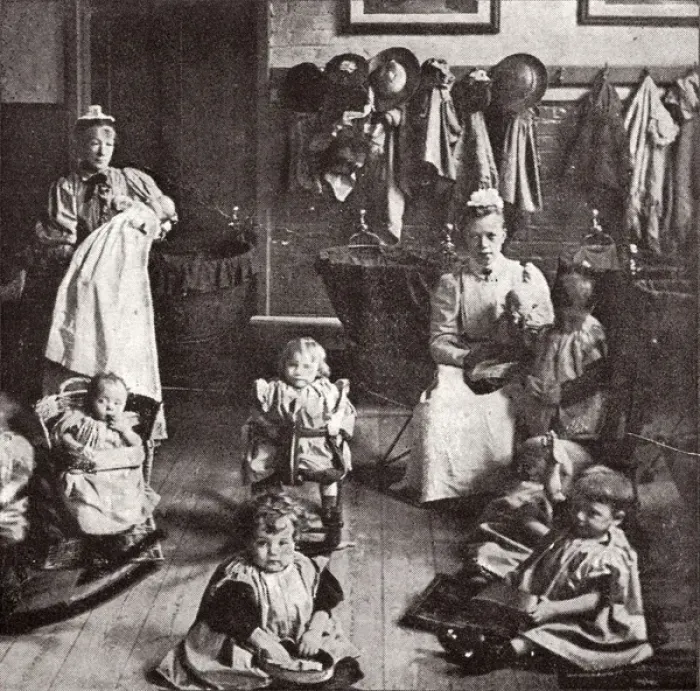 Framed Print : Ragged Schools Creche, Field Lane, London Framed Print : Ragged Schools Creche, Field Lane, London