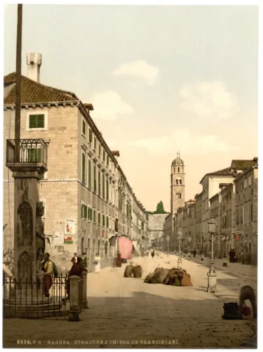 Framed Print : Ragusa, the Franciscan Church, Dalmatia, Austro-Hungary Framed Print : Ragusa, the Franciscan Church, Dalmatia, Austro-Hungary