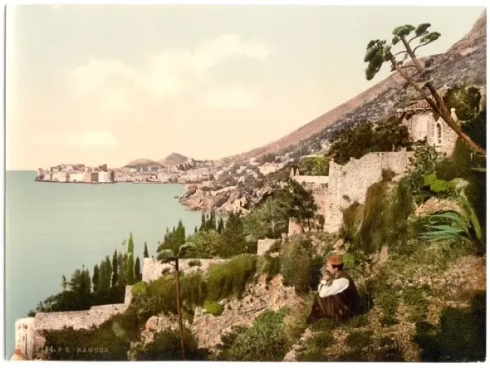 Framed Print : Ragusa, general view, Dalmatia, Austro-Hungary Framed Print : Ragusa, general view, Dalmatia, Austro-Hungary