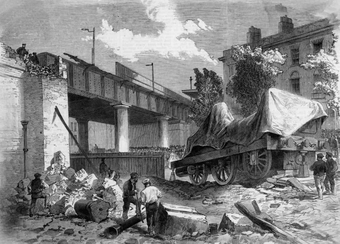 Framed Print : Rail Accident London Framed Print : Rail Accident London