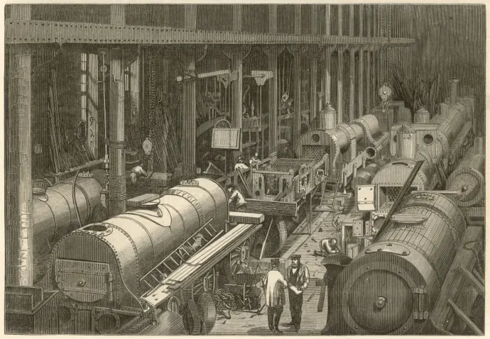 Framed Print : Rail / Manufacture Framed Print : Rail / Manufacture