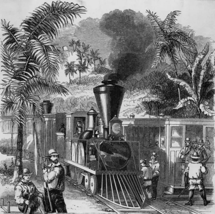 Framed Print : Rail / South America Framed Print : Rail / South America