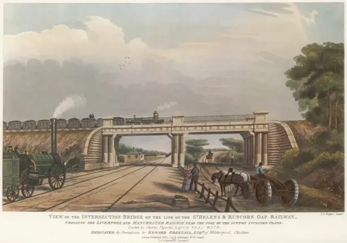 Framed Print : Rail / St Helens / 1832 Framed Print : Rail / St Helens / 1832