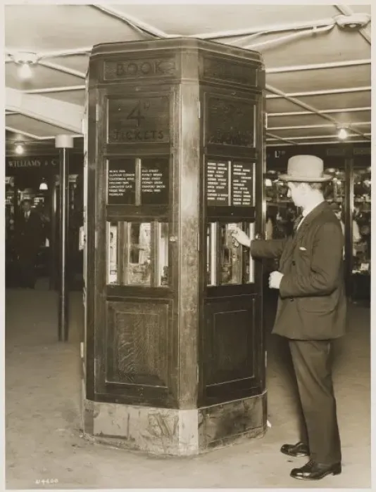 Framed Print : Rail Ticket Machine  /  1928