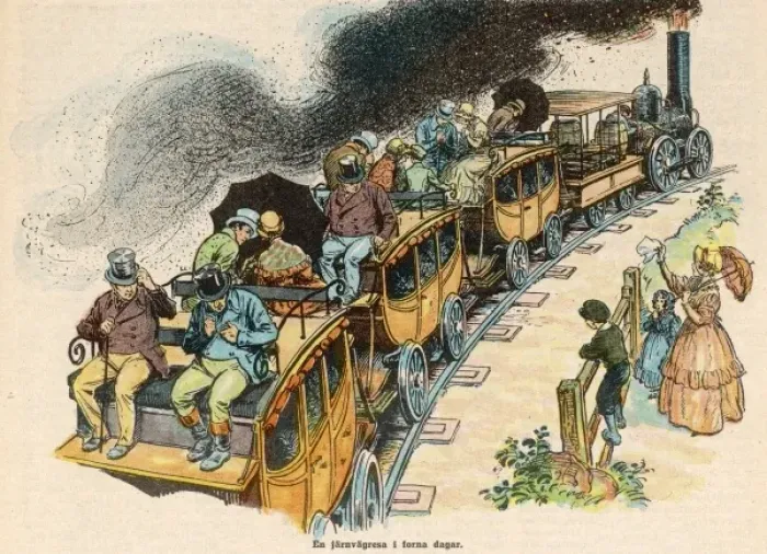 Framed Print : Rail Travel, 1820S Framed Print : Rail Travel, 1820S