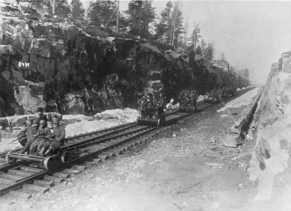 Rail troop transport WWI