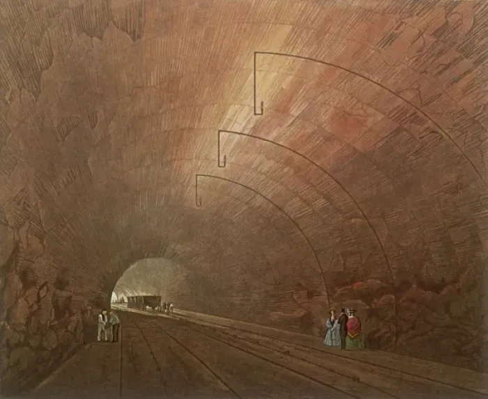 Framed Print : RAIL / TUNNEL / 1831 Framed Print : RAIL / TUNNEL / 1831