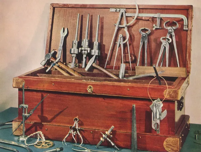 Framed Print : Railroad Mans Tools Date: 1949 Framed Print : Railroad Mans Tools Date: 1949