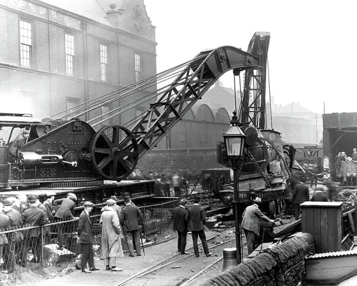 Framed Print : Railway accident at Elswick near Newcastle upon Tyne, 1909 Framed Print : Railway accident at Elswick near Newcastle upon Tyne, 1909