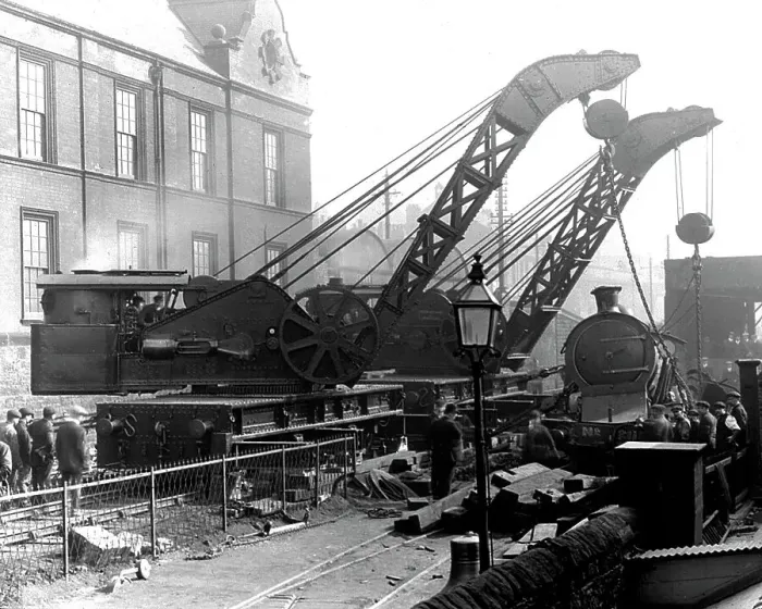 Framed Print : Railway accident at Elswick near Newcastle upon Tyne, 1909