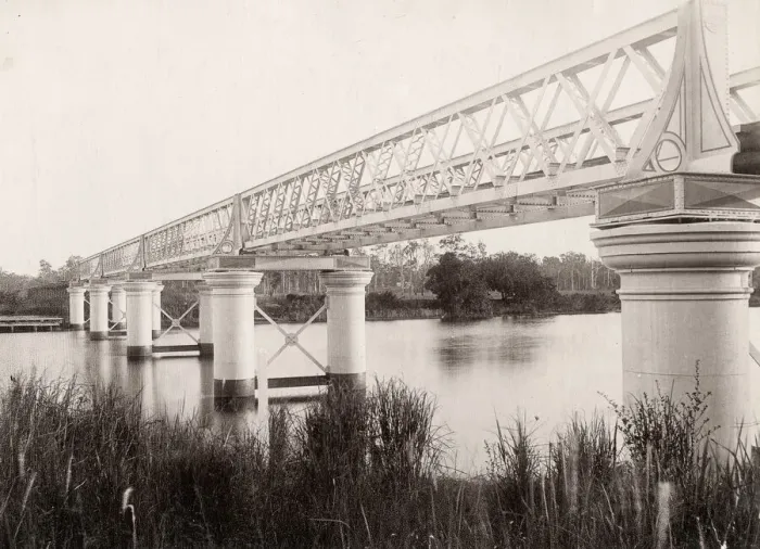 Framed Print : Railway bridge, Beenleigh to Southport, Queensland, Australia Framed Print : Railway bridge, Beenleigh to Southport, Queensland, Australia