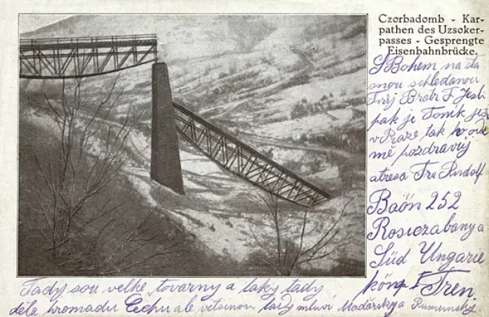 Framed Print : Railway bridge blown up, Carpathian Mountains, WW1 Framed Print : Railway bridge blown up, Carpathian Mountains, WW1
