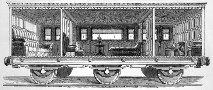 Framed Print : Railway carriage built for the Prince and Princess of Wales Framed Print : Railway carriage built for the Prince and Princess of Wales