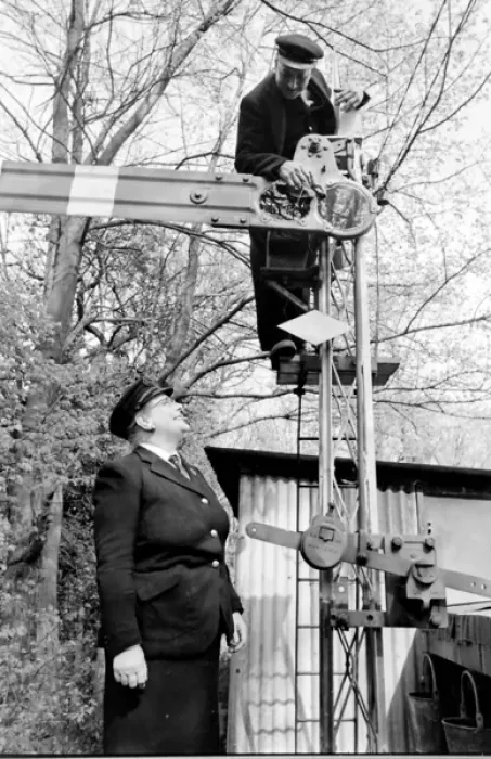 Framed Print : Railway enthusiast couple in Essex