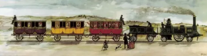 Framed Print : Railway line Barcelona-Matar, opened the 28th October 1848 Framed Print : Railway line Barcelona-Matar, opened the 28th October 1848