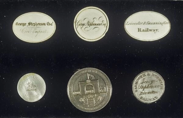 Railway passes worn by George Stephenson