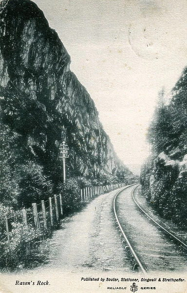 Railway Passing Ravens Rock, Garve, Ross-shire