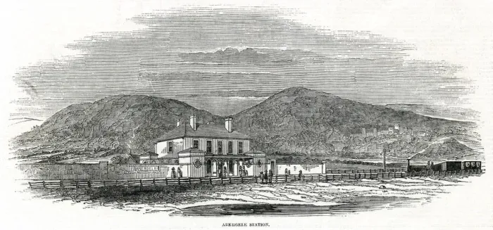 Framed Print : Railway station at Abergele, North Wales Framed Print : Railway station at Abergele, North Wales