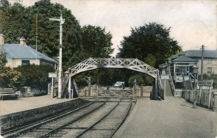 Framed Print : Railway Station, Andover, England
