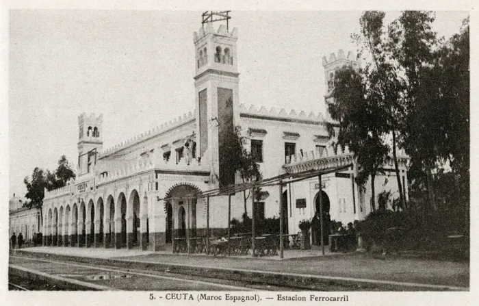 Framed Print : Railway station, Ceuta, Morocco, North Africa Framed Print : Railway station, Ceuta, Morocco, North Africa