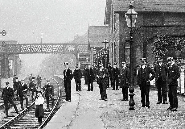 Railway Station, Chapeltown early 1900's