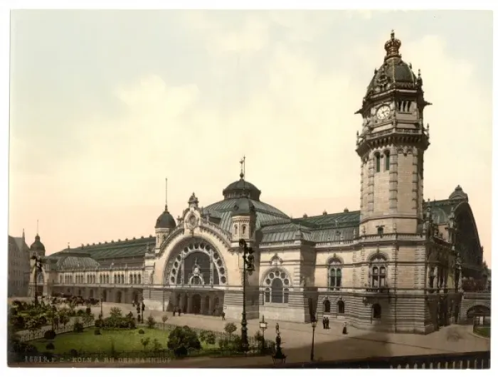 Framed Print : The railway station, Cologne, the Rhine, Germany Framed Print : The railway station, Cologne, the Rhine, Germany